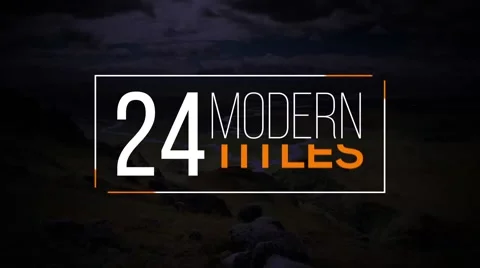 Animated Simple Modern Titles Stock After Effects