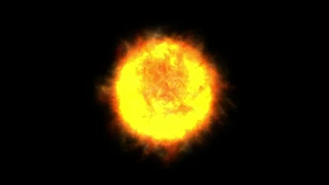 Animated simulation of solar radiation Stock Footage 259475685
