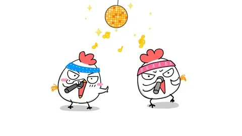 Animated Singing Egg on a White Background - Ideal for Compositing. Stock Footage 282772948