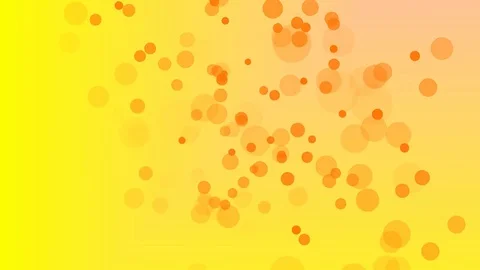 Animated slow moving orange circles on yellow background 動画素材 81031829