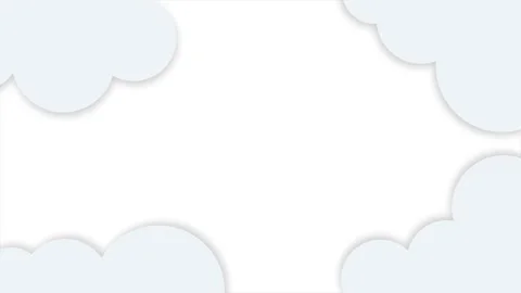 Animated small cloud background with pure white color Stock Footage 312648058