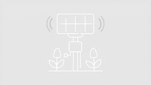 Animated smart farming tools white icons Stock Footage 300539685
