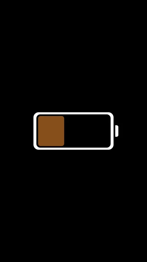 Animated Smartphone Battery Level Indicator Red to Green with Alpha Channel Stock Footage 330866337