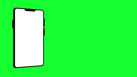 Animated smartphone mockup with copy space on green screen background. Grea.. Stock Footage 340799192