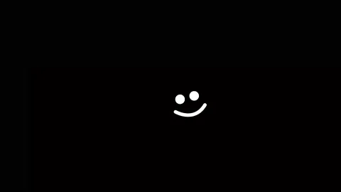 Animated smiling face with circular eyes... | Stock Video | Pond5