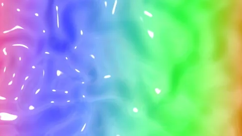 Animated smooth colorful material. wave abstract background. 3d render Видео 125020624