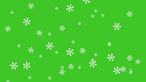 Animated snow falling down with green screen. Stock Footage 248642952