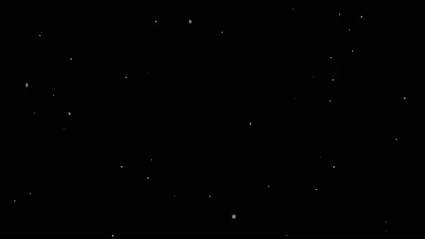 Animated snow falling in slow motion on black isolated background Stock Footage 146537687