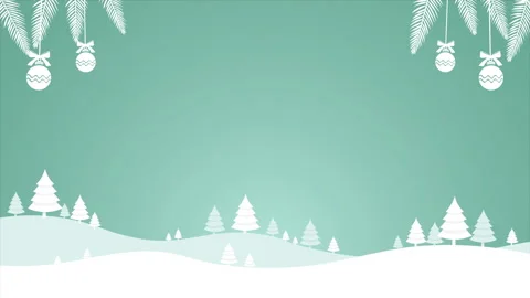 Animated Snow Landscape Stock Footage 260098222