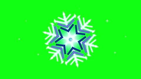 Animated snowflake on green screen background 스톡 동영상 346981794