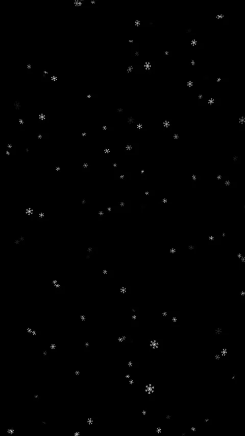 Animated snowflakes on black vertical background Stock Footage 337736698