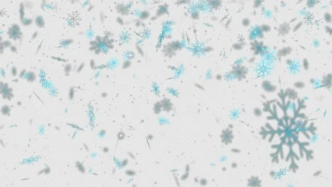 Animated snowflakes fall Stock Footage 260305400