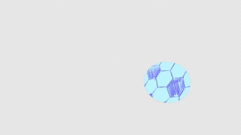 Animated soccer ball bouncing back and forth. Stock Footage 313693522