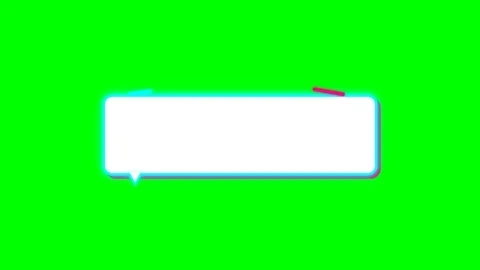 Animated Social Media Lower Third on Green Screen Stock Footage 348191432