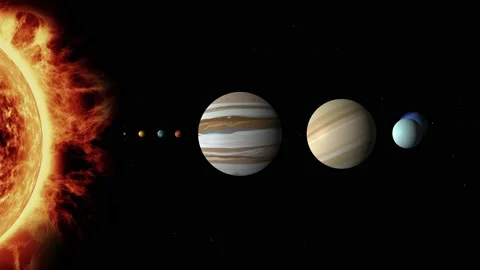 An Animated Solar System Zooming into th... | Stock Video | Pond5