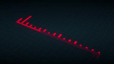 Animated sound spectrum Stock Footage 238464847