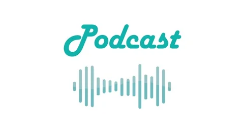 Animated sound wave frequency visualizer for podcast audio broadcasting mot.. Stock-Footage 338990508