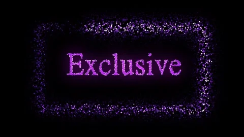 Animated sparkling purple glitter frame. Exclusive announcement luxury bran.. Stock Footage 317881084