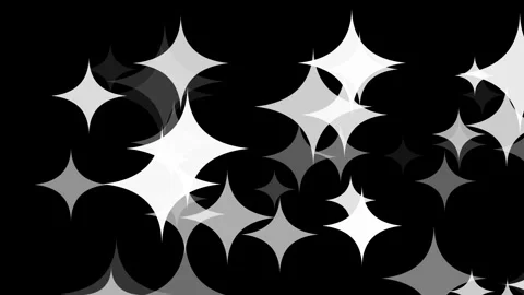 Animated sparkling stars motion graphics background Stock Footage 345285947