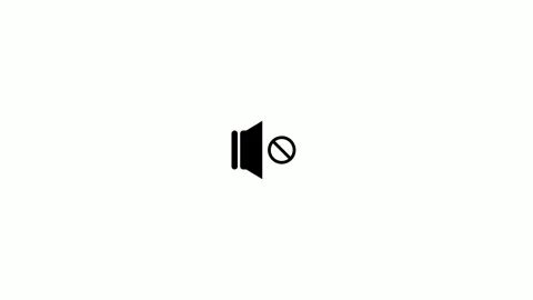 Animated speaker icon toggling between mute and active audio states Vídeo Stock 336742227