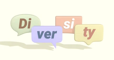 Animated Speech Bubble with Diversity Word. Stock Footage 276307151