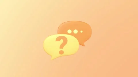 Animated Speech Bubble With Question Marks. Stock Footage 276284671