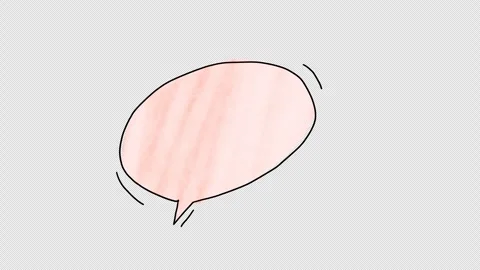 Animated speech bubble. Video clip with alpha channel. Stock Footage 296114659