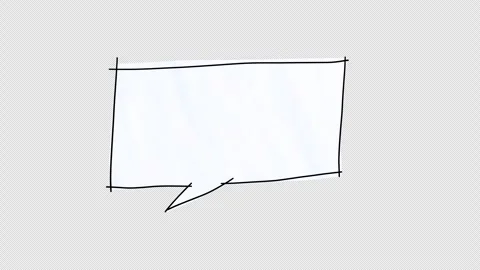 Animated speech bubble. Video clip with alpha channel. Stock Footage 296114728