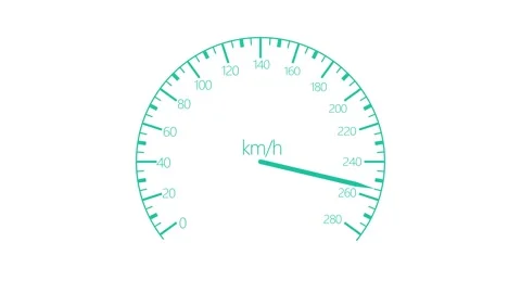 Animated Speed Meter Showing Fast Speed ... | Stock Video | Pond5