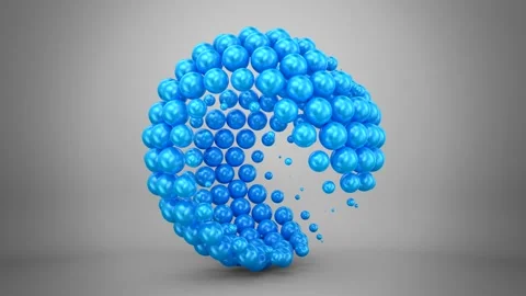 Animated Spheres Stock Footage 163415531