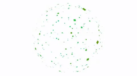 Animated spherical particles Stock Footage 20503253