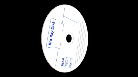 Animated spinning Blu Ray disk Stock Footage 90966360
