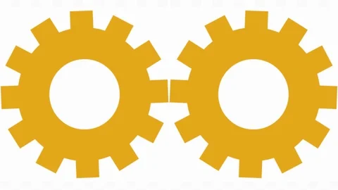 Animated spinning gears Stock Footage 94601368