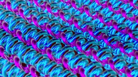 Animated Spiral with 3D Elements 03 Video stock 271238438