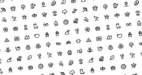 Animated Spring Seamless Pattern Stock Footage 239741106