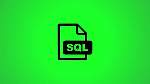 Animated sql file icon representing database technology and programming con.. Stock Footage 346496406