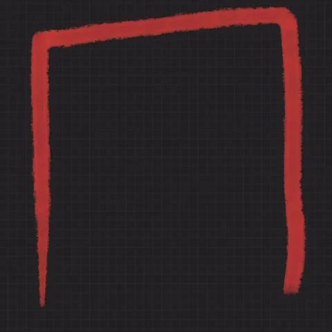 Animated square shape forming with hand-drawn sketchy strokes Stock Footage 313112614