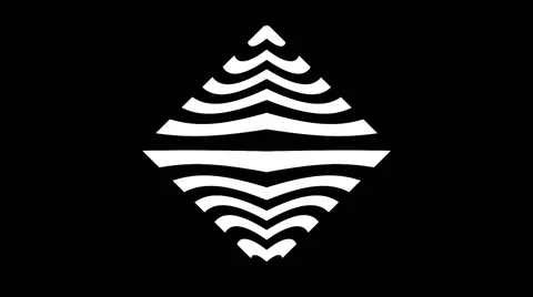 Animated Square Stripe with Alpha Stock Footage 50379765