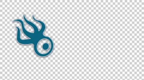Animated squidoo sign logo icon for video Stock Footage 42571350