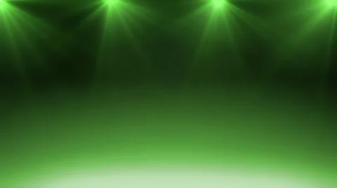 Animated stage spot lighting background. green Stock Footage 54663083