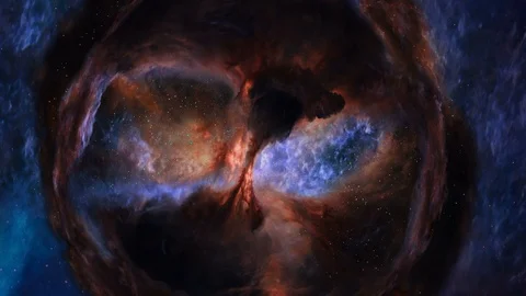 Animated star forming region in Cygnus the Swan Stock Footage 101978903