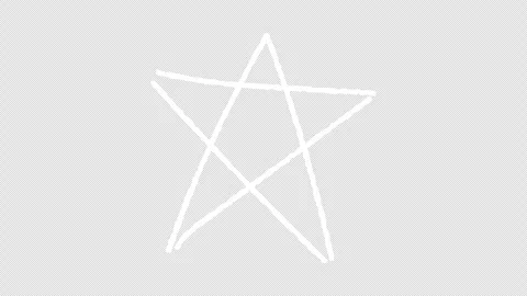 Animated star icon doodle hand drawn Stock Footage 276884893