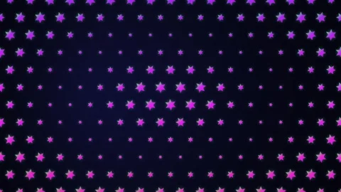 Animated star pattern background with color gradient transition and smooth .. Stock Footage 347995551