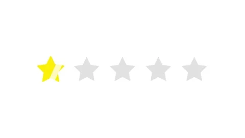 Animated star rating from one to five with shiny light sweep effect on chroma ke Stock Footage 336472392