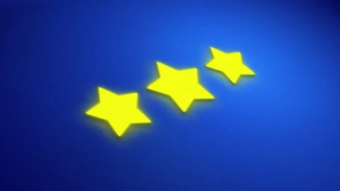 Animated star for user review, pop up star animation for motion graphics Stock Footage 302122522