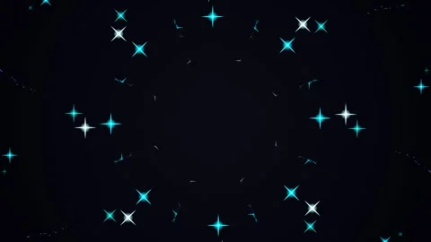 Animated Starry Night Sky with Sparkling Stars. Stock Footage 331360135