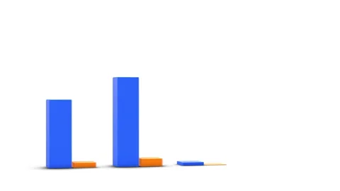 Animated statistics bars columns growth chart Stock Footage 260481500