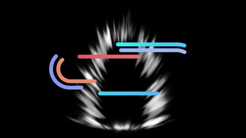 Animated stay fit text overlay with glowing energy aura effects for fitness Stock Footage 345500051