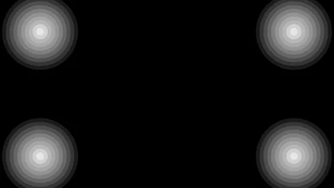 Animated step circles on a black Video stock 71322181