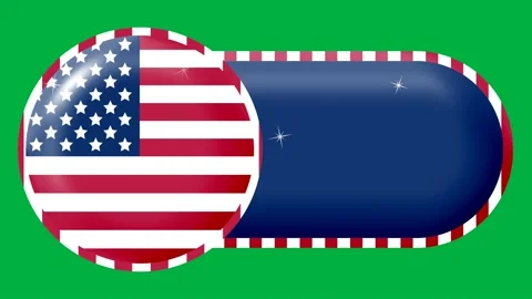 animated sticker in American flag textur... | Stock Video | Pond5